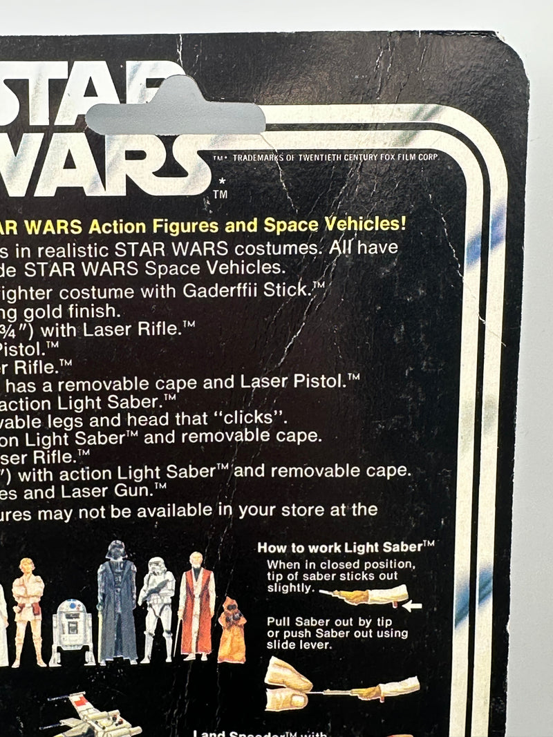 1977 Kenner Star Wars Artoo-Detoo R2-D2 12 Back-C vintage sealed action figure on original card with bright blue character artwork