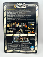 1977 Kenner Star Wars See-Threepio C-3PO 12 Back-C vintage sealed action figure on original card with bright gold figure and early Star Wars cardback