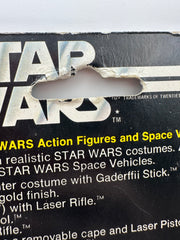 1977 Kenner Star Wars See-Threepio C-3PO 12 Back-C vintage sealed action figure on original card with bright gold figure and early Star Wars cardback