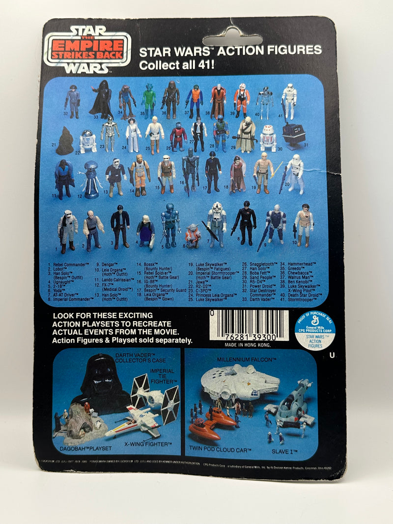 1980 Kenner Star Wars ESB Lobot 41 Back action figure mint on card