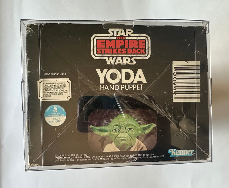 Vintage 1980 Kenner Star Wars The Empire Strikes Back Yoda Hand Puppet complete in original box with ESB packaging and display case