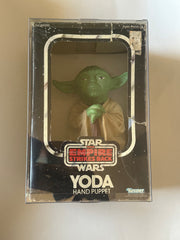 Vintage 1980 Kenner Star Wars The Empire Strikes Back Yoda Hand Puppet complete in original box with ESB packaging and display case