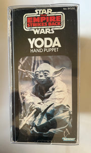 Vintage 1980 Kenner Star Wars The Empire Strikes Back Yoda Hand Puppet complete in original box with ESB packaging and display case