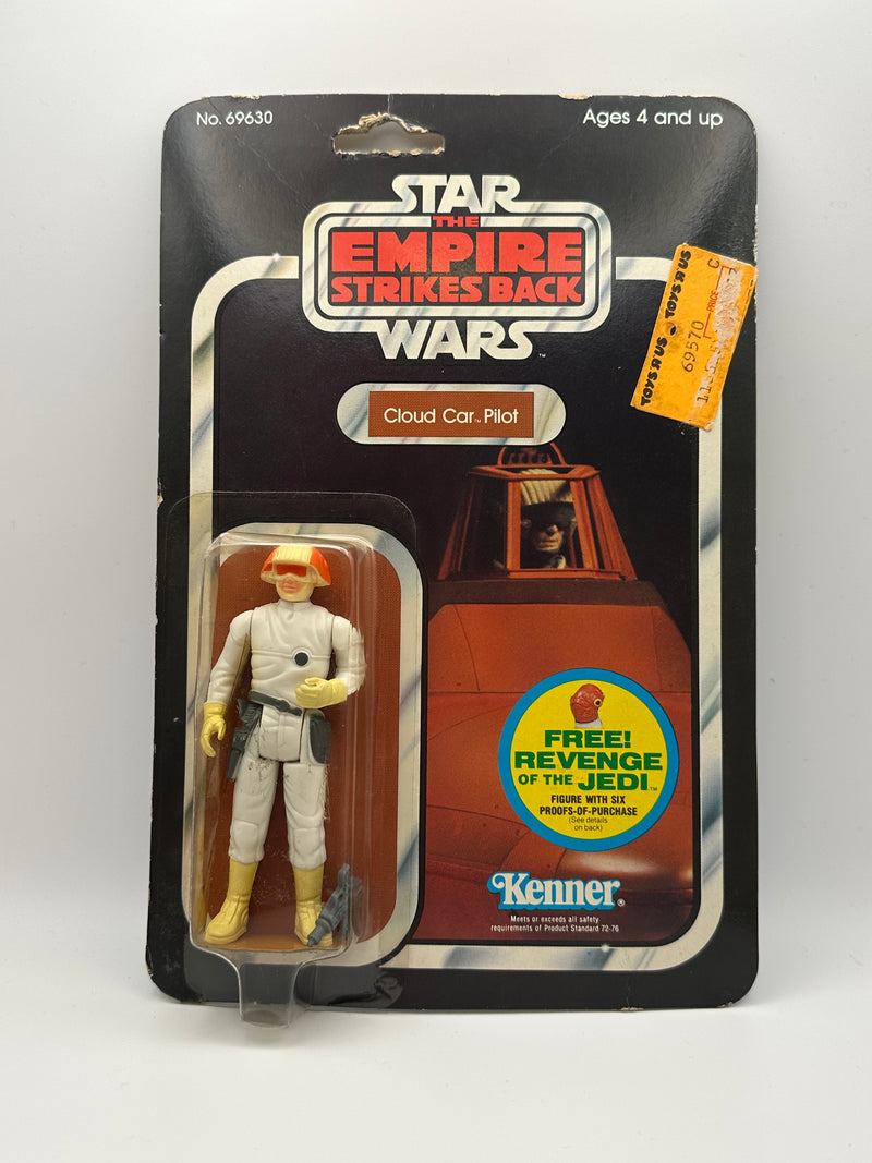 1980 Kenner Star Wars Cloud Car Pilot 48 back MOC with Revenge of the Jedi offer on card front