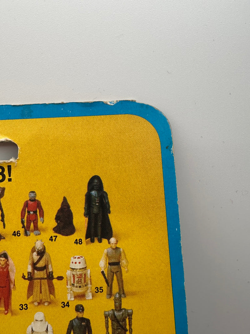 1980 Kenner Star Wars Cloud Car Pilot 48 back MOC with Revenge of the Jedi offer on card front