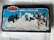 1980 Kenner Star Wars The Empire Strikes Back Imperial Attack Base Playset vintage box with original proof of purchase seal