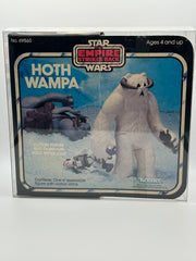 Vintage 1981 Kenner Star Wars Empire Strikes Back Hoth Wampa figure with original box and proof-of-purchase seal