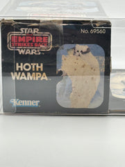 Vintage 1981 Kenner Star Wars Empire Strikes Back Hoth Wampa figure with original box and proof-of-purchase seal