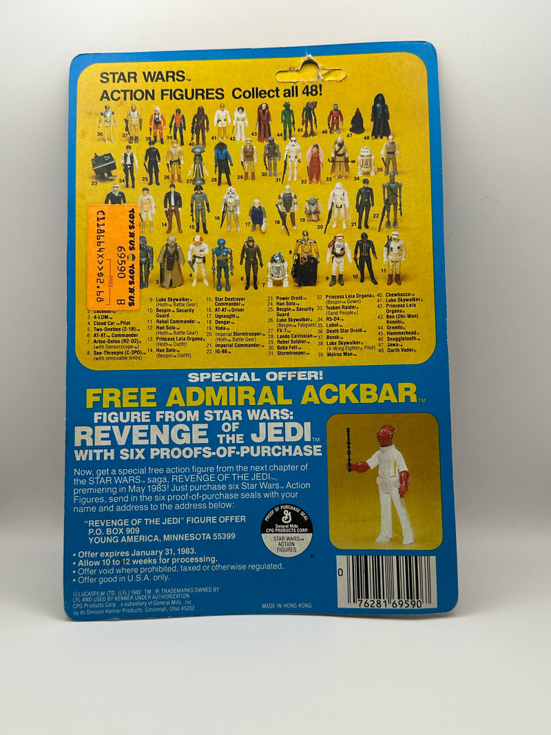 1982 Kenner Star Wars Ugnaught 48 back MOC Revenge of the Jedi offer vintage action figure sealed on card