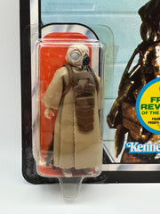 vintage 1982 kenner star wars 4 lom esb 48 back moc front view clear bubble
4 lom figure sealed bubble close up vintage kenner star wars esb
esb 48 back hanger area unpunched with wear around punch detail
vintage star wars revenge of the jedi anakin offer sticker close up
kenner 4 lom bubble side profile clear bubble sealed no lifting
vintage star wars card back collect all 48 4 lom figure