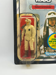 Kenner Star Wars Rebel Commander figure sealed in blister on 48 back card close-up ESB vintage