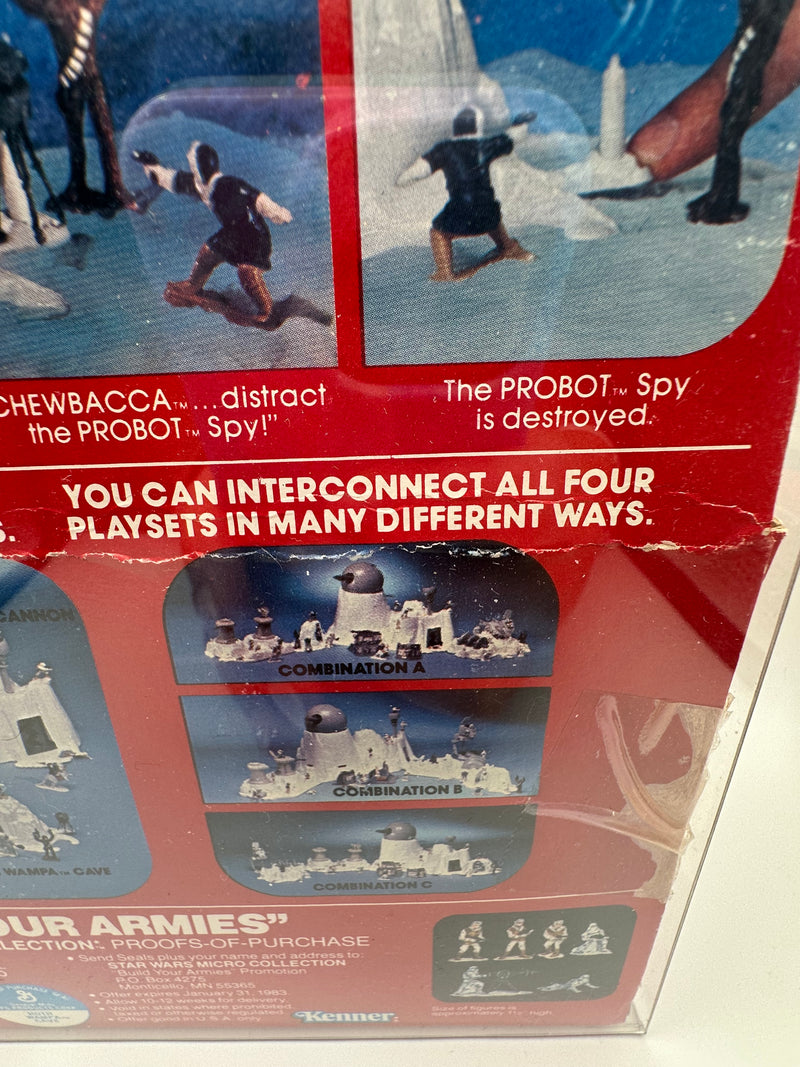 Vintage 1982 Kenner Star Wars Micro Collection Hoth Wampa Cave Action Playset complete in original box with Toys R Us price sticker