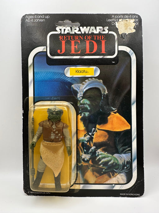 1983 Kenner Star Wars Klaatu 65 back Palitoy UK card mint on card with Nien Nunb offer