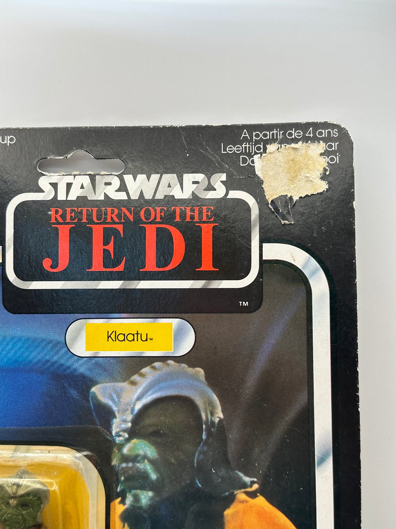 1983 Kenner Star Wars Klaatu 65 back Palitoy UK card mint on card with Nien Nunb offer