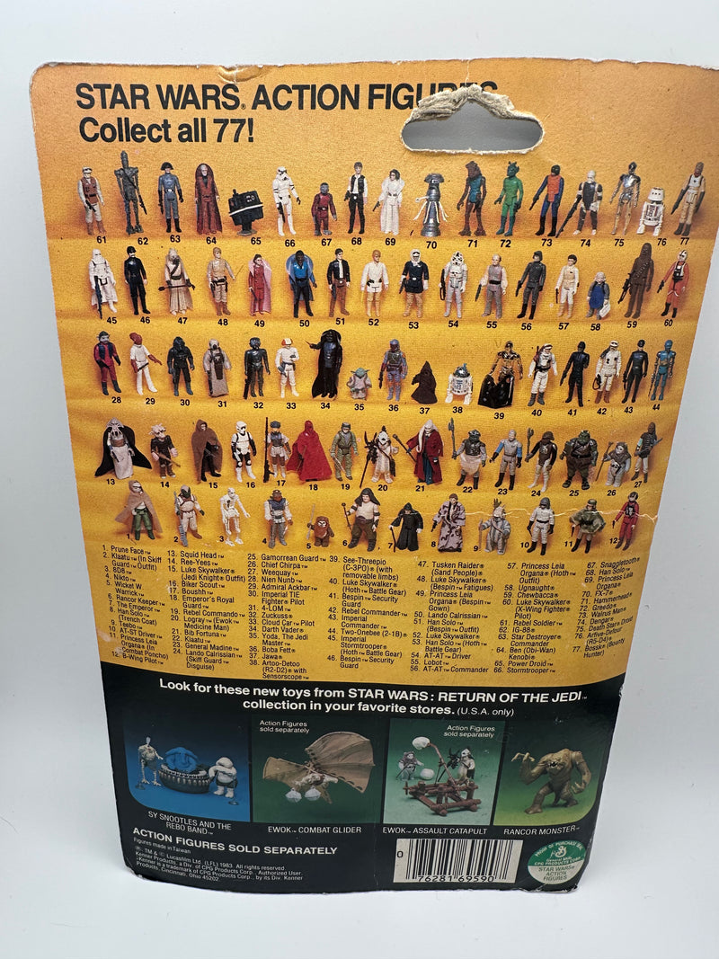 1983 Kenner Star Wars Rancor Keeper 77 back MOC sealed vintage action figure Return of the Jedi