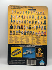 1983 Kenner Star Wars ROTJ Lando Skiff Guard 65 Back MOC action figure