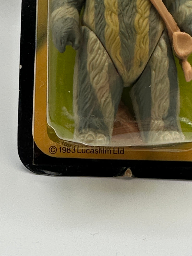 1983 Kenner Star Wars Teebo tri logo MOC sealed vintage action figure Return of the Jedi Ewok