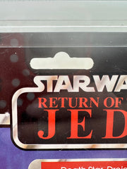 1983 Kenner Star Wars Death Star Droid ROTJ 65 Back-B AFA 85 graded vintage carded action figure front view