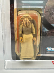 1983 Kenner Star Wars Squid Head ROTJ 65 Back-B AFA 75 graded vintage carded action figure front view