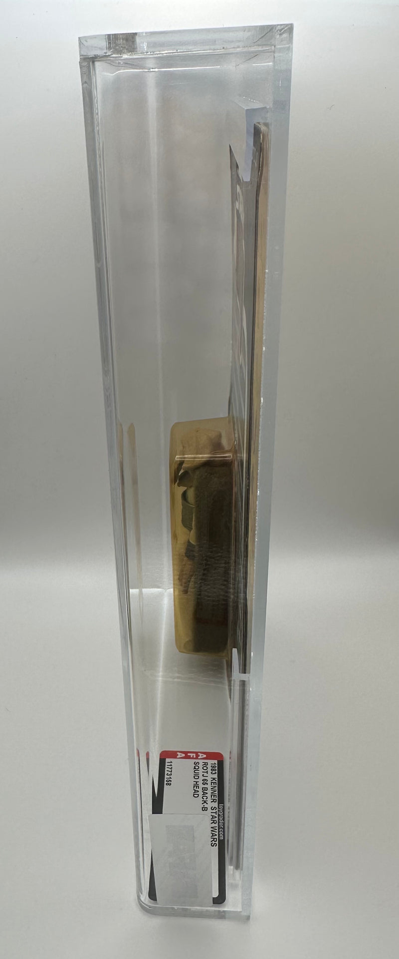 1983 Kenner Star Wars Squid Head ROTJ 65 Back-B AFA 75 graded vintage carded action figure front view