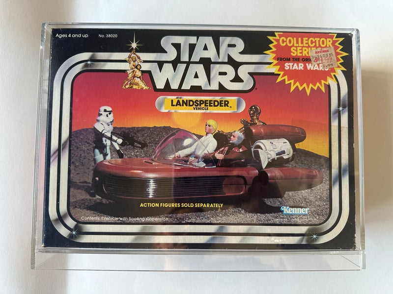1983 Kenner Star Wars Collector Series Landspeeder complete with original box and Canadian BiWay price sticker