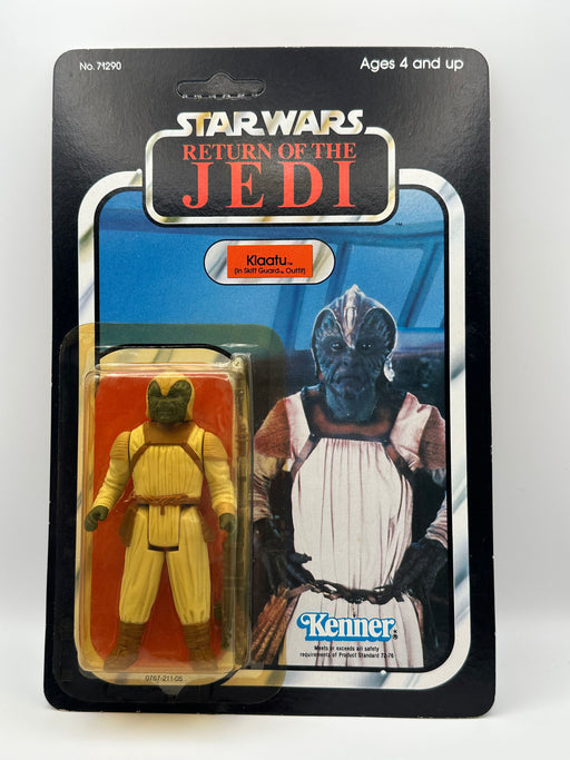 1983 Kenner Star Wars Klaatu Skiff Guard 77 back MOC unpunched front view