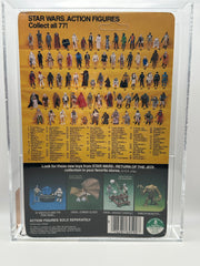 1983 Kenner Star Wars Luke Skywalker Jedi Knight Outfit ROTJ 77 Back AFA 70 graded unpunched figure with 80 bubble and 90 figure subgrades