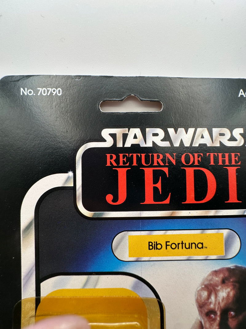 1983 Kenner Star Wars Bib Fortuna ROTJ 65 Back MOC sealed vintage action figure with yellow bubble and clean punch
