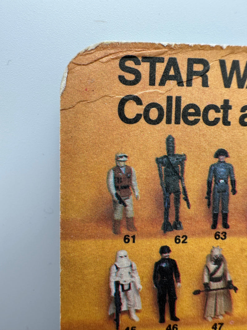 1983 Kenner Star Wars Return of the Jedi Squid Head 77 Back sealed action figure on original card