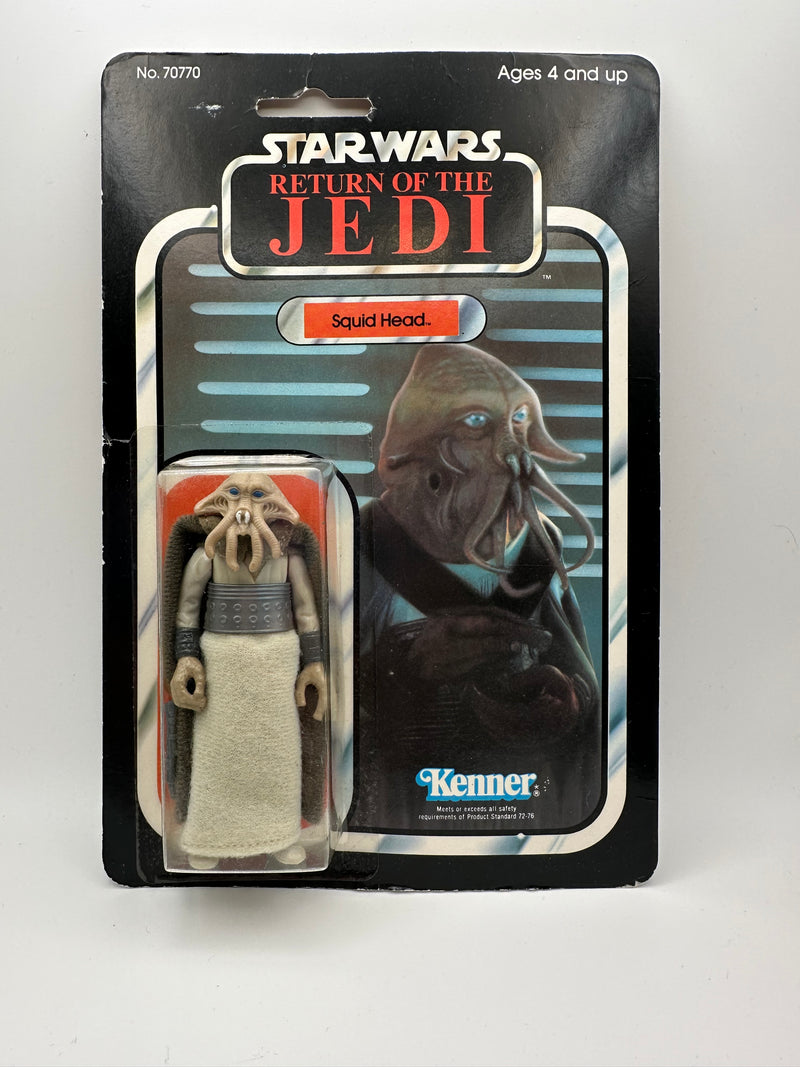 1983 Kenner Star Wars Return of the Jedi Squid Head 77 Back sealed action figure on original card