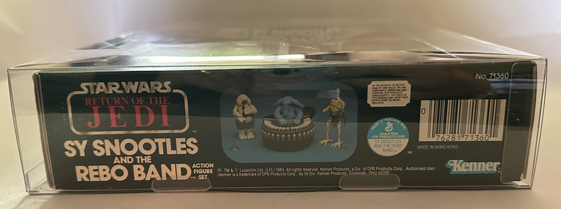 1983 Kenner Star Wars Return of the Jedi Sy Snootles and the Rebo Band Action Figure Set unpunched boxed collectible with original figures and accessories