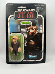 1983 Kenner Star Wars Ree-Yees 65 Back vintage sealed action figure on original Return of the Jedi card