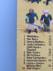 1983 Kenner Star Wars Ree-Yees 65 Back vintage sealed action figure on original Return of the Jedi card