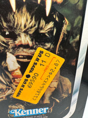 1983 Kenner Teebo Return of the Jedi 77 Back factory sealed action figure with Toys R Us price sticker and amber bubble