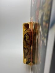 1983 Kenner Star Wars Return of the Jedi Han Solo Trench Coat 77 Back factory sealed MOC action figure with original camouflage trench coat and blaster accessory