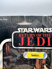 1983 Kenner Star Wars Return of the Jedi Teebo 77 Back factory sealed carded figure