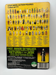 1984 Kenner Star Wars Return of the Jedi Logray Ewok Medicine Man 77 Back MOC Unpunched Anakin Offer Sticker Vintage Figure