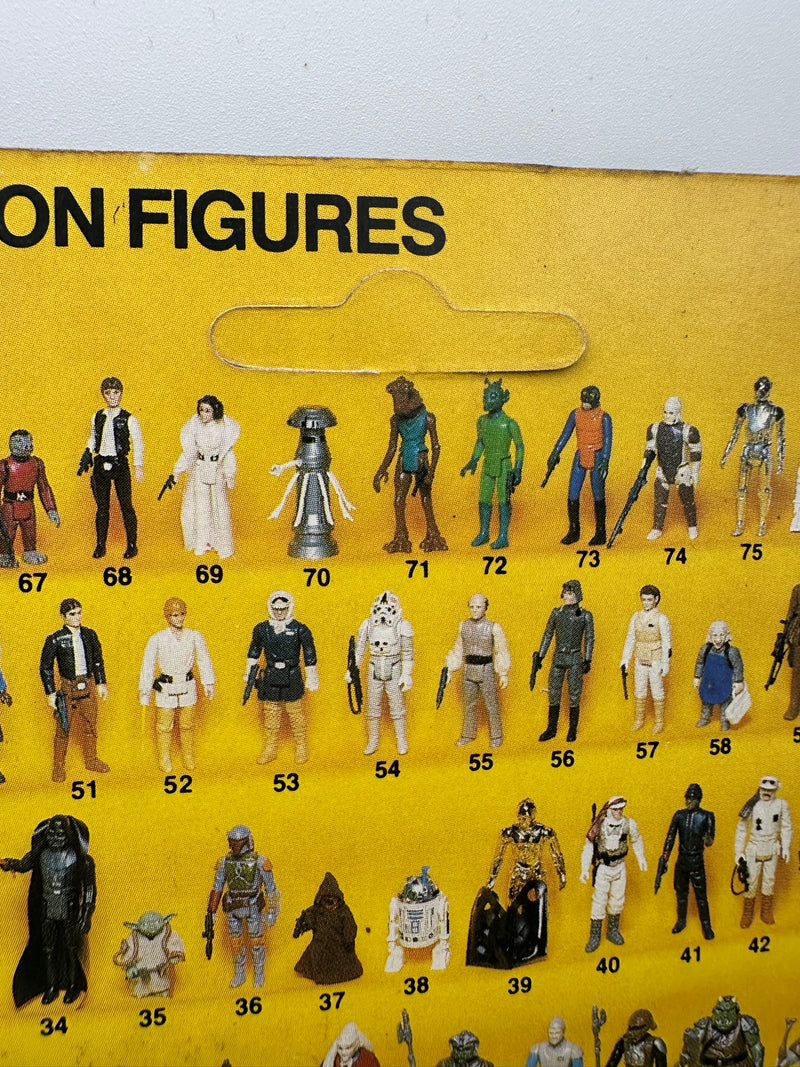 1984 Kenner Star Wars Return of the Jedi Logray Ewok Medicine Man 77 Back MOC Unpunched Anakin Offer Sticker Vintage Figure