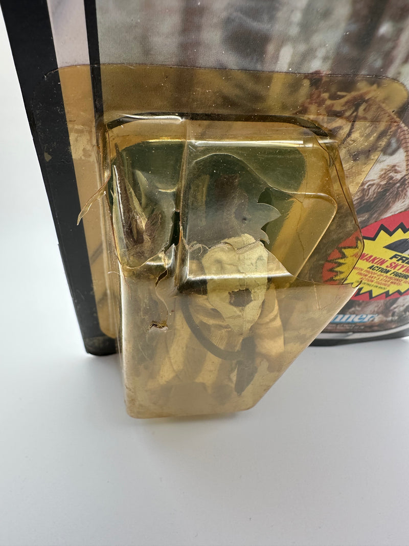 1984 Kenner Star Wars Return of the Jedi Logray Ewok Medicine Man 77 Back MOC Unpunched Anakin Offer Sticker Vintage Figure
