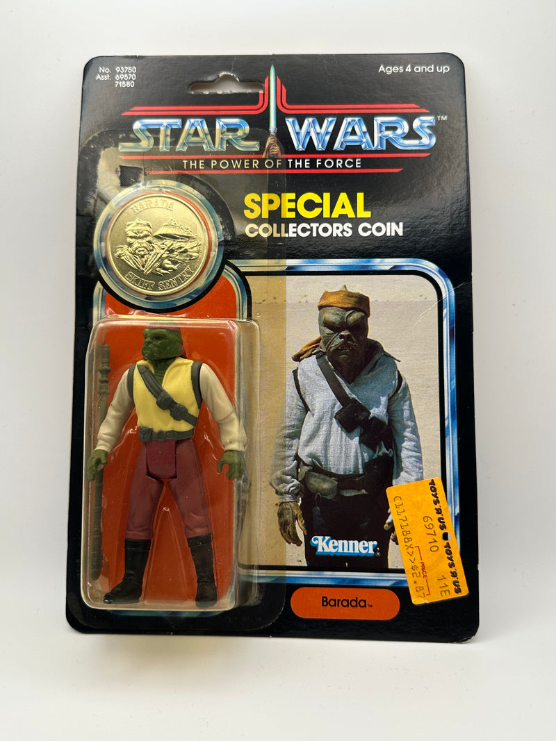 1984 Kenner Star Wars Barada POTF MOC w/ Coin – Last 17 Power of the Force
