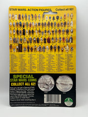 1984 Kenner Star Wars POTF Imperial Gunner MOC with collector coin on 92-back Power of the Force card