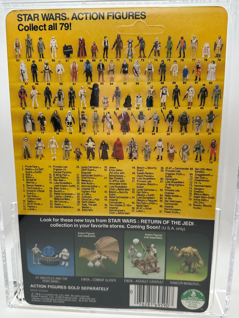 1984 Kenner Star Wars Stormtrooper ROTJ 79 Back-A AFA 80+ graded vintage sealed action figure
