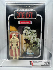 1984 Kenner Star Wars Stormtrooper ROTJ 79 Back-A AFA 80+ graded vintage sealed action figure
