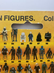 1984 Kenner Star Wars Power of the Force Lumat Ewok Warrior action figure factory sealed on original 92-back coin card with collector coin and clean punch hanger