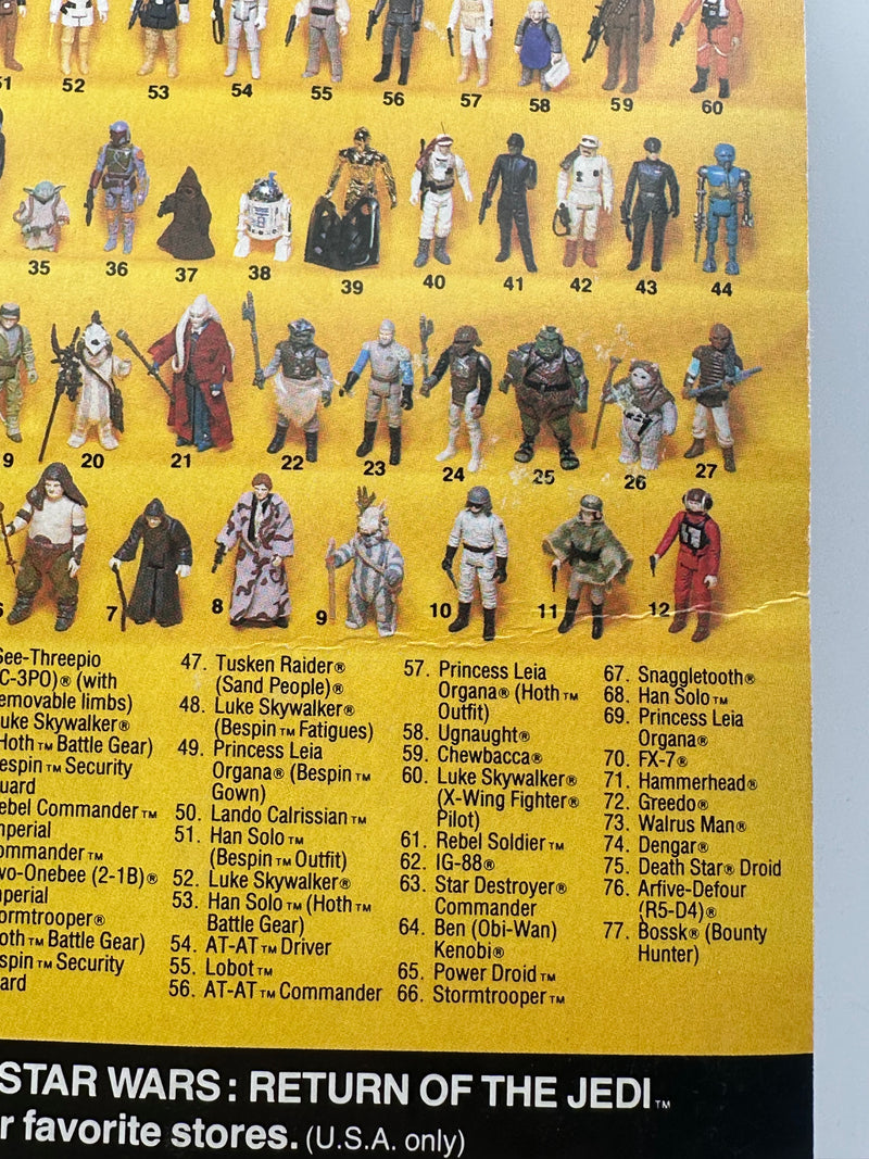 Vintage Kenner Star Wars Nikto ROTJ 77 Back Unpunched MOC Figure 1983