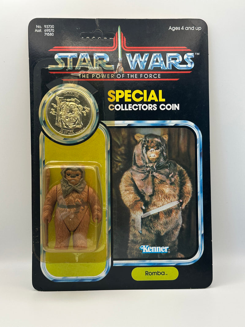 1984 Kenner Star Wars Romba Action Figure POTF with Collector Coin – Carded
