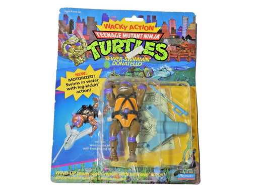 1989 Playmates TMNT Sewer Swimmin Donatello Wacky Action Figure