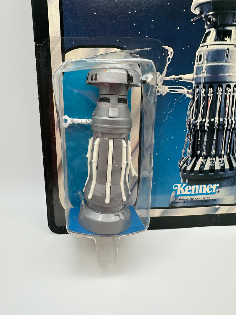 vintage 1980 kenner star wars fx7 medical droid esb 31 back moc cracked bubble sealed edges creasing veining