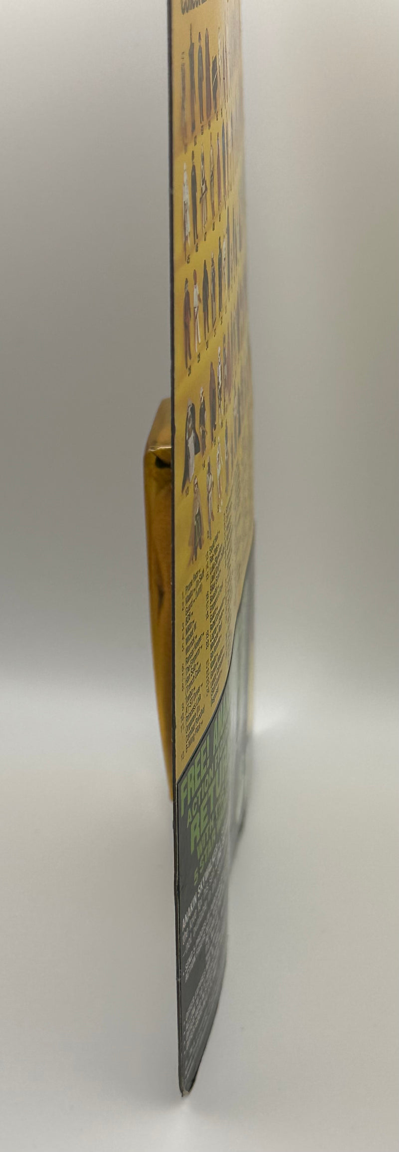 vintage 1984 kenner star wars prune face 77 back moc front view
prune face figure sealed bubble close up vintage kenner
rotj 77 back hanger area wear around punch detail
vintage star wars anakin offer sticker close up
kenner prune face bubble side profile yellowing warping
vintage star wars card back collect all 77 prune face