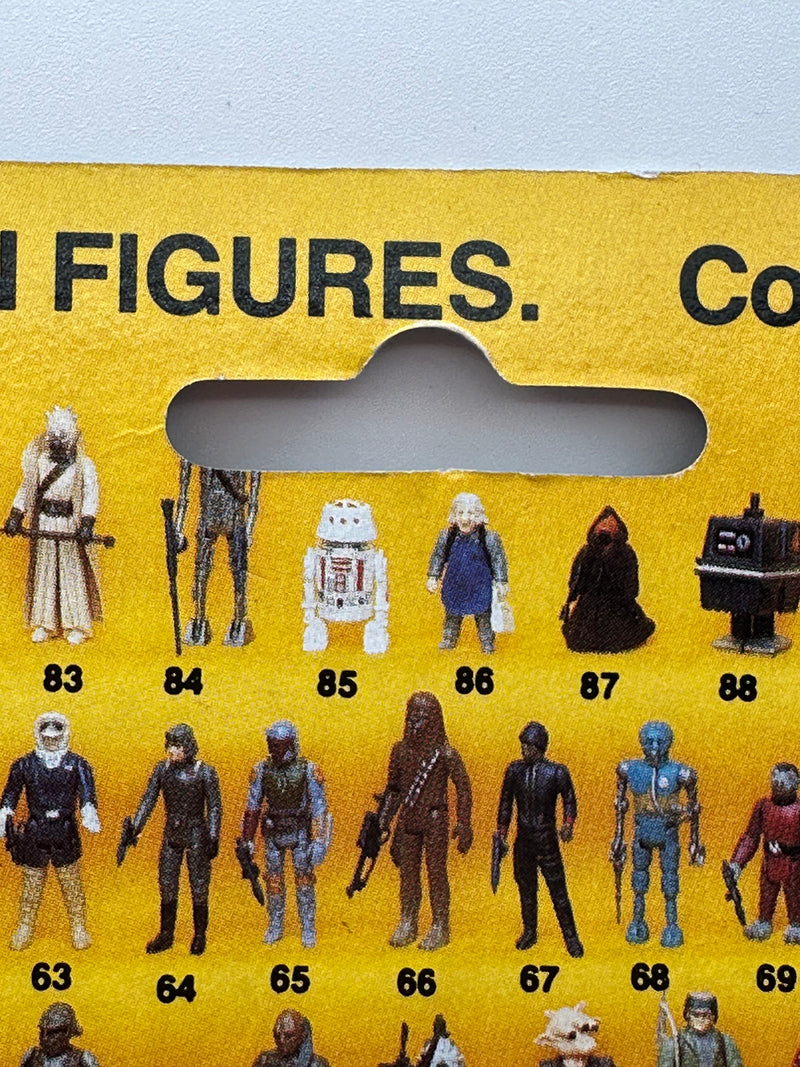 Vintage Star Wars Imperial Dignitary POTF 92 back coin Kenner Power of the Force MOC yellow bubble

